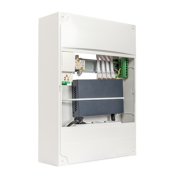 Omelcom - Coffret Start@Home M Connect - Grade 3TV - 4 RJ45 - Switch POE - Réf : GO067