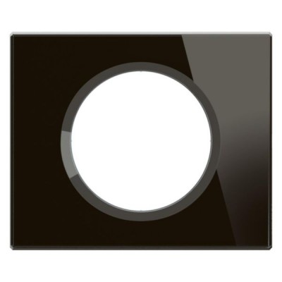 Legrand Céliane - Plaque de finition matière brute finition verre onyx noir - 1 poste - Réf : CP1901