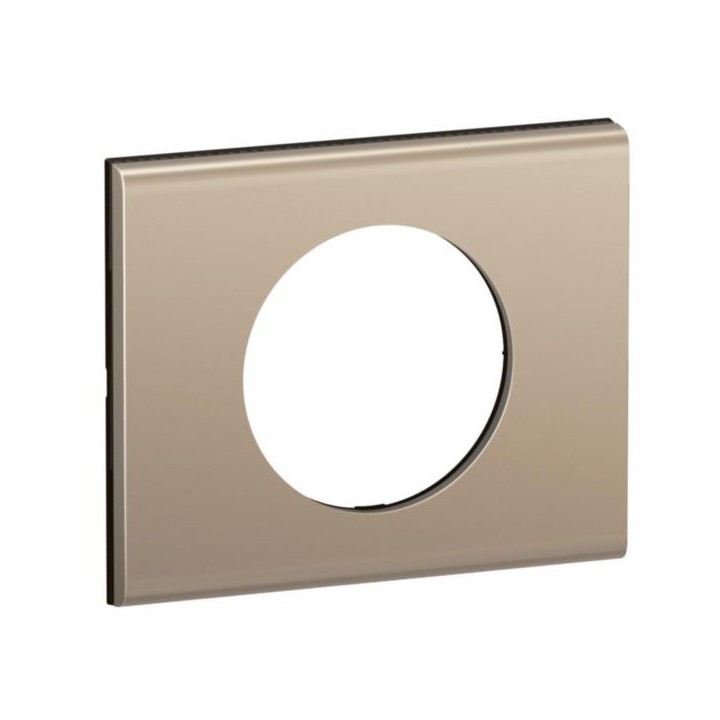 Legrand Céliane - Plaque de finition matière brute finition nickel satiné - 1 poste - Réf : CP2101