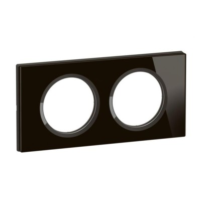Legrand Céliane - Verre Onyx Noir - 2 postes - Réf : CP1902