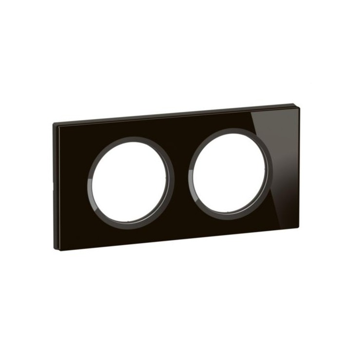 Legrand Céliane - Verre Onyx Noir - 2 postes - Réf : CP1902