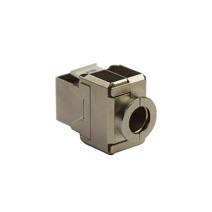 Omelcom - Sachet de 4 connecteurs RJ45 Cat 6A STP / Grade 3 TV - Ref : GO183