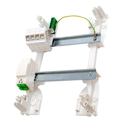 Omelcom - Lot de 4 supports modulaires blindés pour connecteurs RJ45 - Réf : GO139