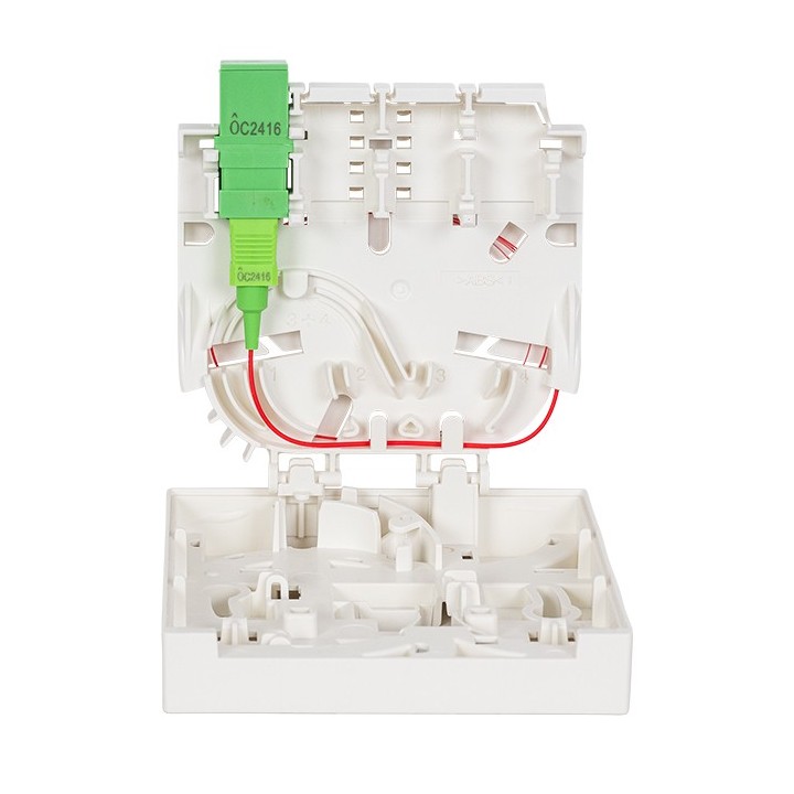 Omelcom - PTO2 1 Fibre Optique SCAPC avec pigtails 1FO - Réf : MO411