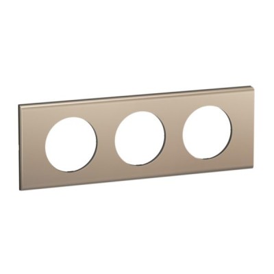 Legrand Céliane - Nickel Satiné - 3 postes - Réf : CP2103