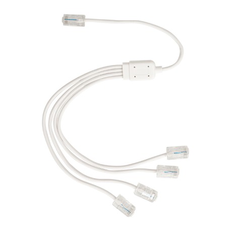 Omelcom - Cordon 1 RJ45 vers 4 RJ45 -  40cm - Pour liaison téléphone - Réf : GO303