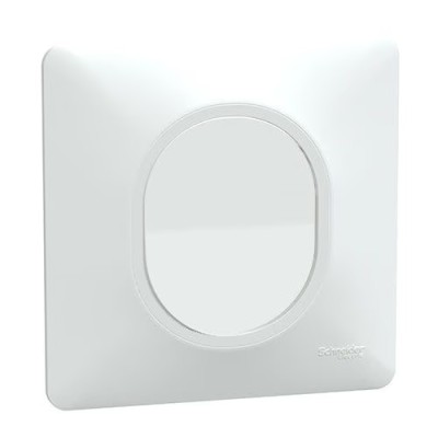 Schneider Ovalis - Bouton poussoir complet blanc - Réf : S320206-P