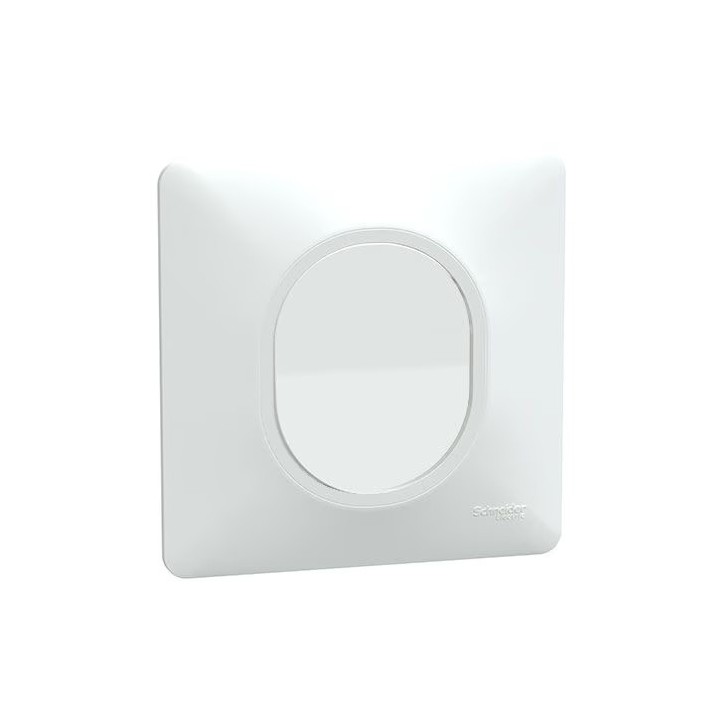 Schneider Ovalis - Bouton poussoir complet blanc - Réf : S320206-P