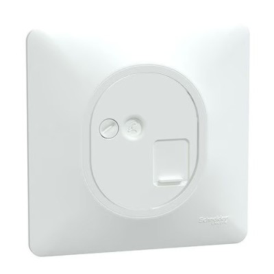 Schneider Ovalis - Prise RJ45 grade 3 catégorie 6 STP complet blanc - Réf : S320476-P
