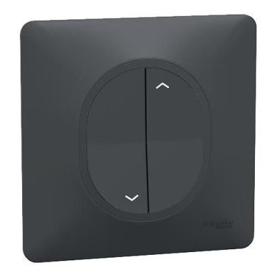 Schneider Ovalis - Interrupteur volets roulants complet anthracite - Réf : S340208-P