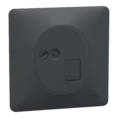 Schneider Ovalis - Prise RJ45 grade 3 catégorie 6 STP complet anthracite - Réf : S340476-P