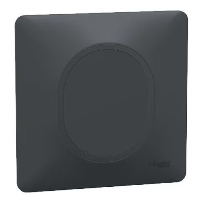 Schneider Ovalis - Obturateur complet anthracite - Réf : S340666-P