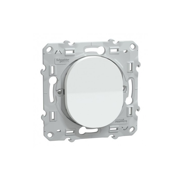 Schneider Ovalis - Interrupteur va et vient complet blanc - Réf : S320204-P