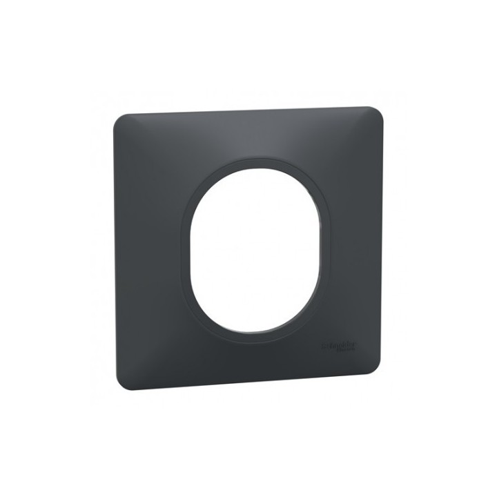 Schneider Ovalis - Interrupteur double va et vient complet anthracite - Réf : S340214-P