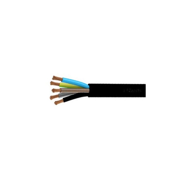 Câble U1000 RNF CU (Souple) - 5G2.5 mm² - Coupe au mètre - Réf : 5G2.5-souple