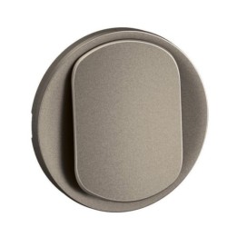 Legrand - Enjoliveur pour interrupteur et ou va-et-vient Céliane - Titanium - Réf : CT0001