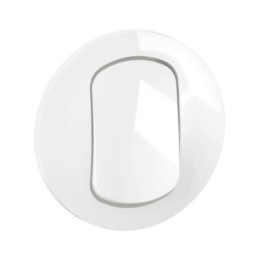 Legrand - Enjoliveur pour interrupteur et ou va-et-vient Céliane - Blanc IP44 - Réf : CB8001