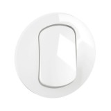 Legrand - Enjoliveur pour interrupteur et ou va-et-vient Céliane - Blanc IP44 - Réf : CB8001