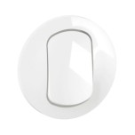Legrand - Enjoliveur pour interrupteur et ou va-et-vient Céliane - Blanc IP44 - Réf : CB8001
