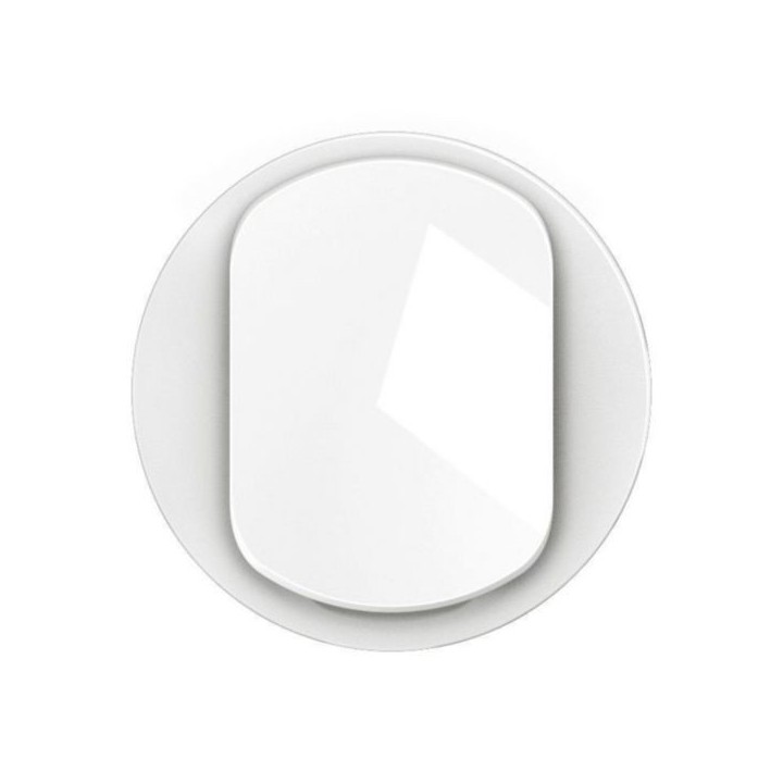 Legrand Céliane - Enjoliveur pour interrupteur ou va-et-vient lumineux - Blanc Antimicrobien - Réf : CB1027