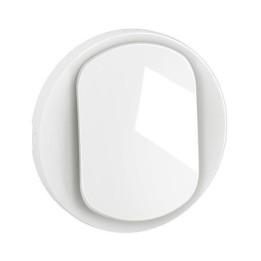 Legrand - Enjoliveur pour interrupteur ou va-et-vient lumineux Céliane - Blanc Antimicrobien - Réf : CB1027