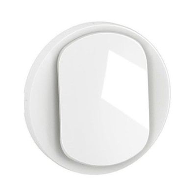Legrand - Enjoliveur pour interrupteur ou va-et-vient lumineux Céliane - Blanc Antimicrobien - Réf : CB1027