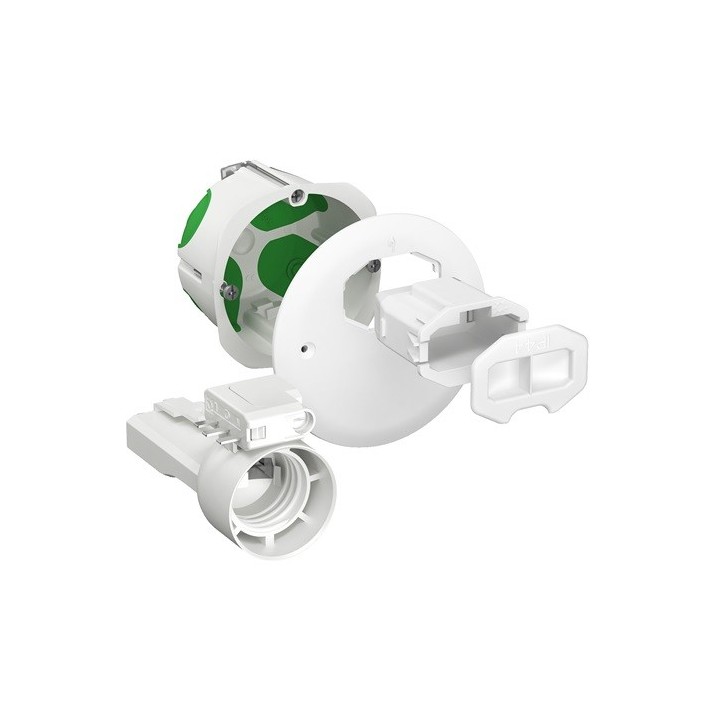 Schneider Multifix air - Kit applique DCL + fiche/douille E27 - Ø67mm - Réf : IMT35027