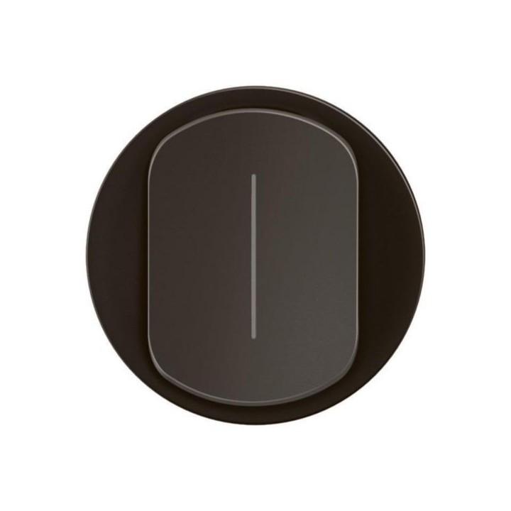 Legrand Céliane - Enjoliveur pour interrupteur ou va-et-vient témoin - Noir - Réf : CN0007