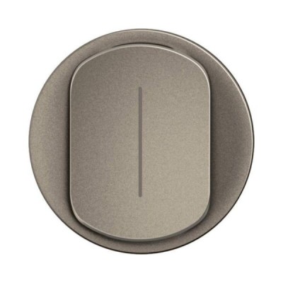 Legrand Céliane - Enjoliveur pour interrupteur ou va-et-vient témoin - Titanium - Réf : CT0007
