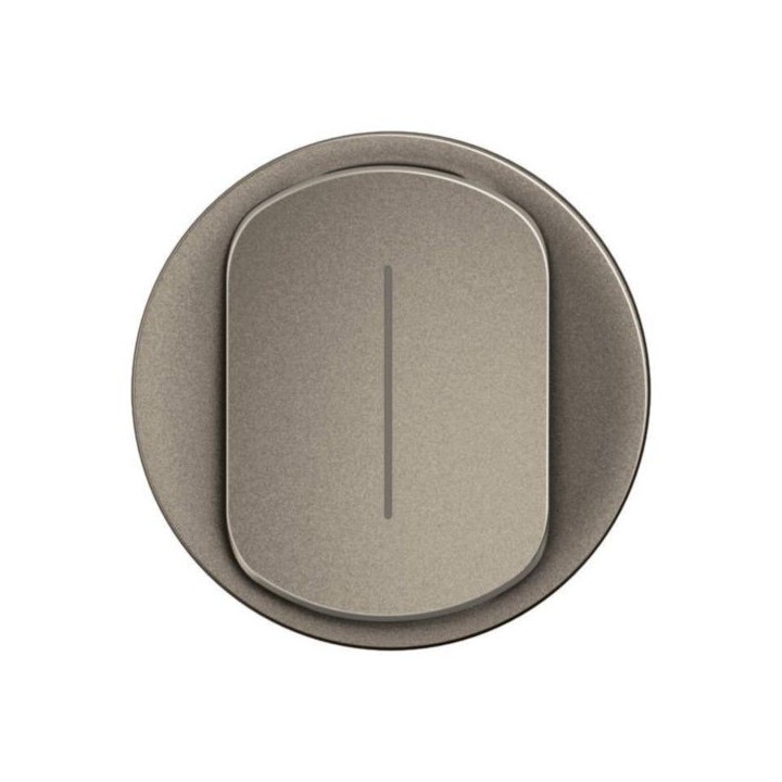 Legrand Céliane - Enjoliveur pour interrupteur ou va-et-vient témoin - Titanium - Réf : CT0007