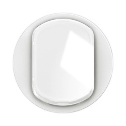 Legrand - Enjoliveur pour interrupteur ou va-et-vient avec porte-étiquette Céliane - Blanc - Réf : CB5001