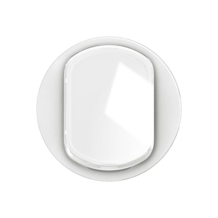 Legrand - Enjoliveur pour interrupteur ou va-et-vient avec porte-étiquette Céliane - Blanc - Réf : CB5001