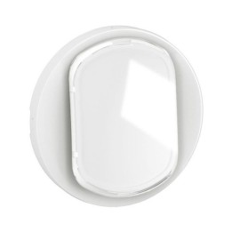 Legrand - Enjoliveur pour interrupteur ou va-et-vient avec porte-étiquette Céliane - Blanc - Réf : CB5001