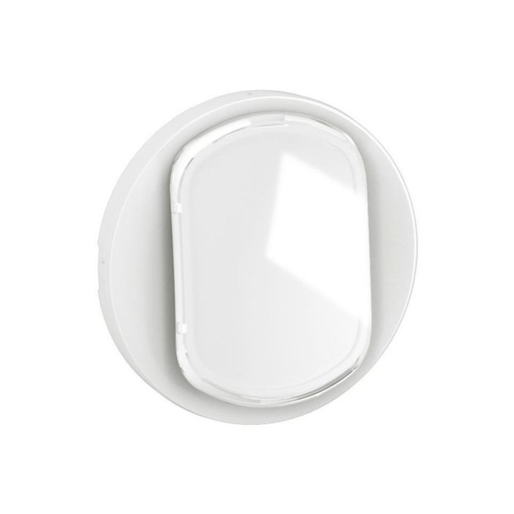 Legrand - Enjoliveur pour interrupteur ou va-et-vient avec porte-étiquette Céliane - Blanc - Réf : CB5001