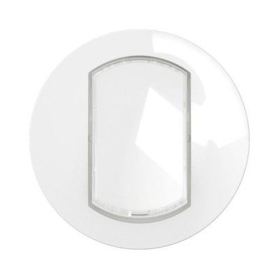 Legrand Céliane - Enjoliveur pour interrupteur ou va-et-vient avec porte-étiquette - Blanc IP44 - Réf : CB7001