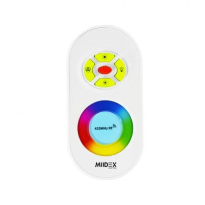 Miidex - Contrôleur LED RGB - 12V/24V avec télécommande - 20M RF - Réf : 75180