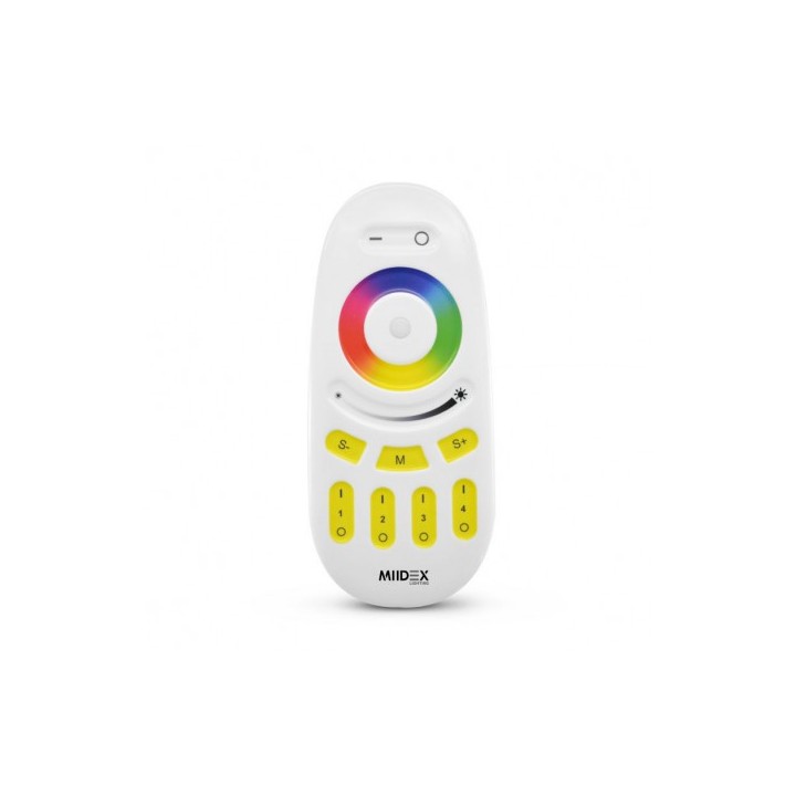 Miidex - Télécommande RF - gamme 4 - zones RGB+W - Réf : 7649