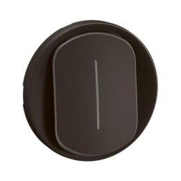 Legrand - Enjoliveur pour permutateur 10A à voyant Céliane - Noir - Réf : CN1005