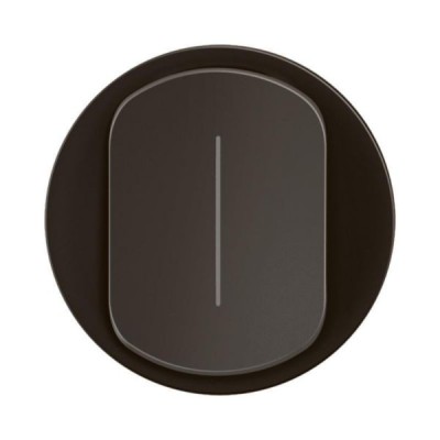 Legrand Céliane - Enjoliveur pour permutateur 10A à voyant - Noir - Réf : CN1005