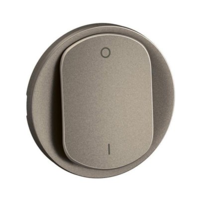 Legrand - Enjoliveur pour interrupteur bipolaire Céliane - Titanium - Réf : CT0020