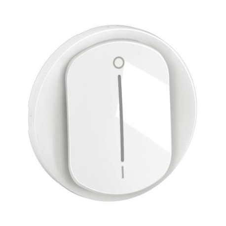 Legrand - Enjoliveur pour interrupteur bipolaire à voyant Céliane - Blanc - Réf : CB1020