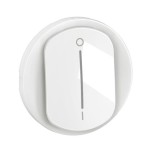 Legrand - Enjoliveur pour interrupteur bipolaire à voyant Céliane - Blanc - Réf : CB1020