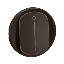 Legrand - Enjoliveur pour interrupteur bipolaire à voyant Céliane - Noir - Réf : CN1020