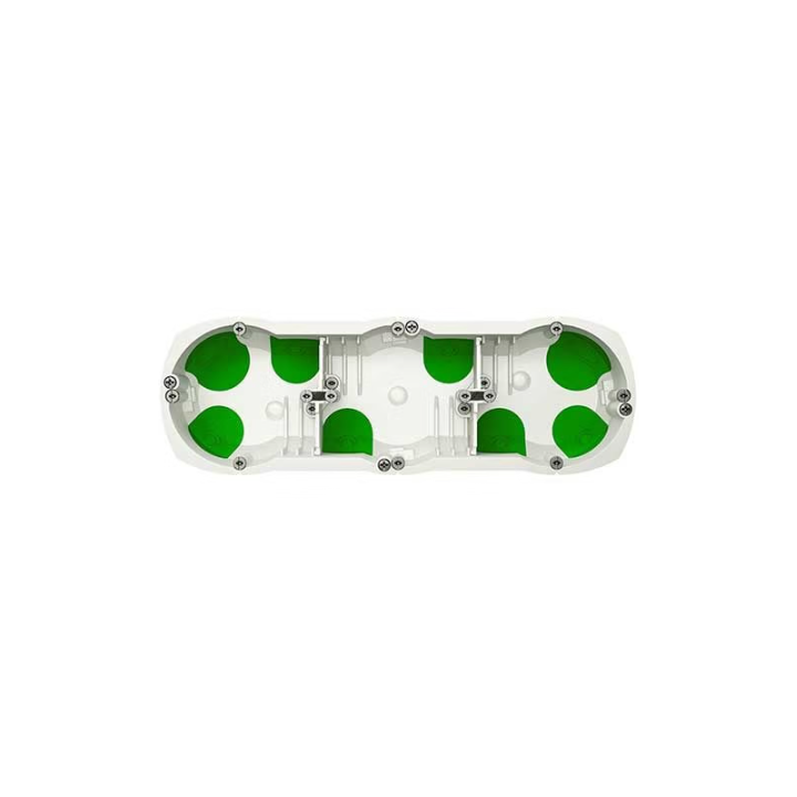 Schneider Multifix air - Boîte d'encastrement étanche - 3 postes- Diam.67mm - Prof.40mm - Réf : IMT35031