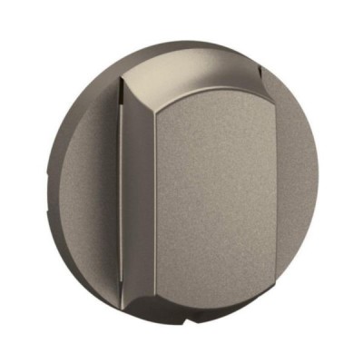 Legrand - Enjoliveur pour interrupteur ou va-et-vient à tirage Céliane - Titanium - Réf : CT0008