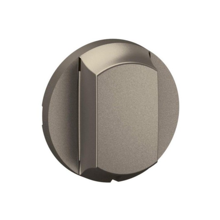 Legrand - Enjoliveur pour interrupteur ou va-et-vient à tirage Céliane - Titanium - Réf : CT0008