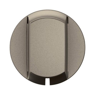 Legrand Céliane - Enjoliveur pour interrupteur ou va-et-vient à tirage - Titanium - Réf : CT0008