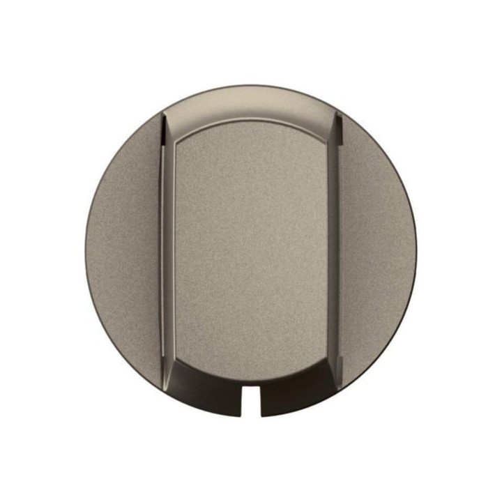 Legrand Céliane - Enjoliveur pour interrupteur ou va-et-vient à tirage - Titanium - Réf : CT0008
