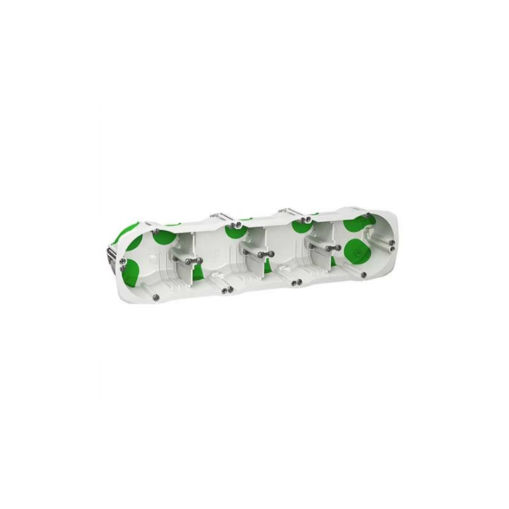 Schneider Multifix air - Boîte d'encastrement étanche - 4 postes- Diam.67mm - Prof.47mm - Réf : IMT35033