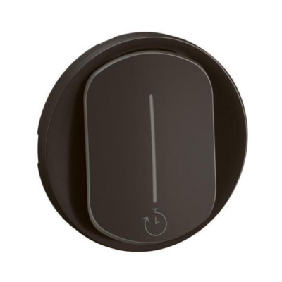 Legrand - Enjoliveur pour interrupteur temporisé sans Neutre Céliane - Noir - Réf : CN0077